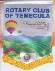 Banner of the Rotary Club of Temecula